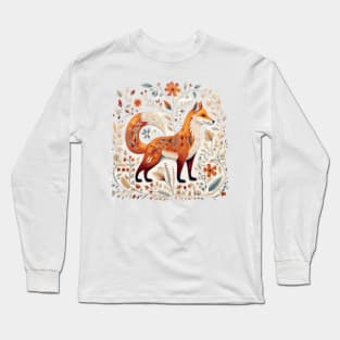 A Cute Fox Scandinavian Style Long Sleeve T-Shirt